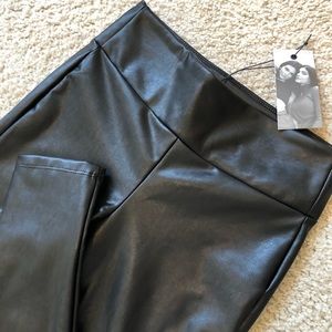NWT Kendall and Kylie vegan black leather pants
